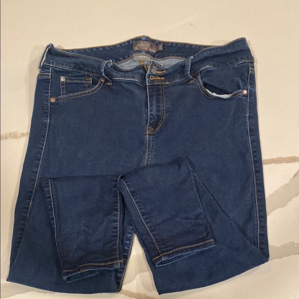 Torrid High Rise Jeggings 16 Short Blue Stretch Skinny Jeans